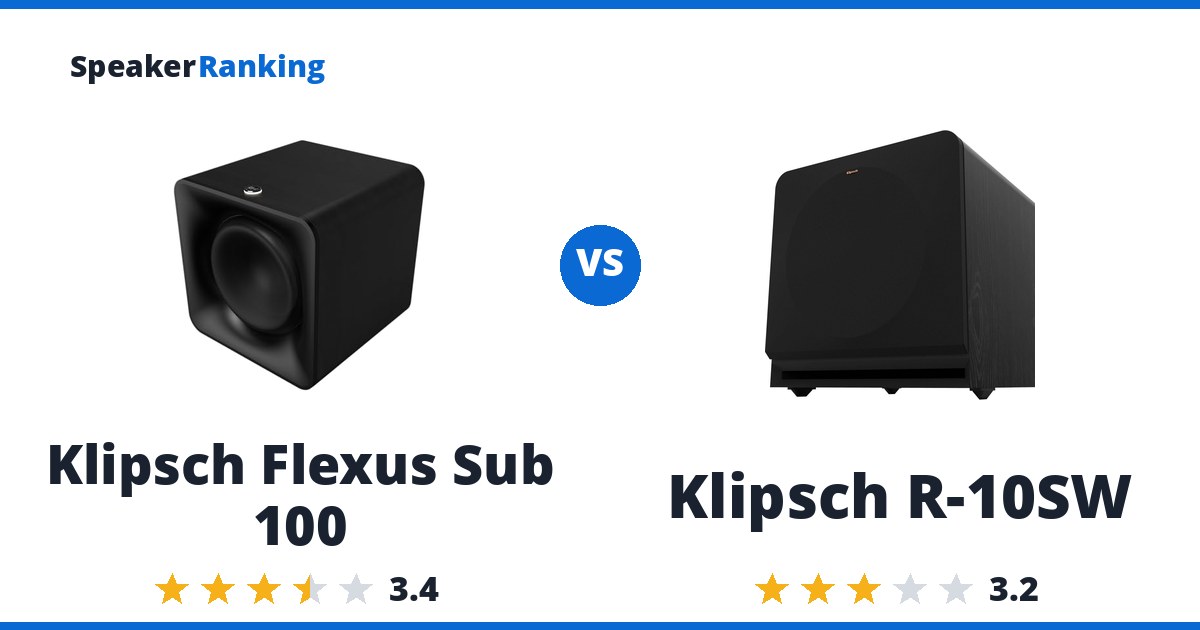 Klipsch Flexus Sub 100 vs Klipsch R-10SW