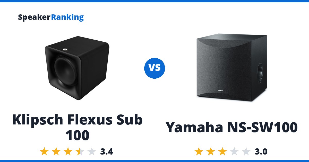 Klipsch Flexus Sub 100 vs Yamaha NS-SW100