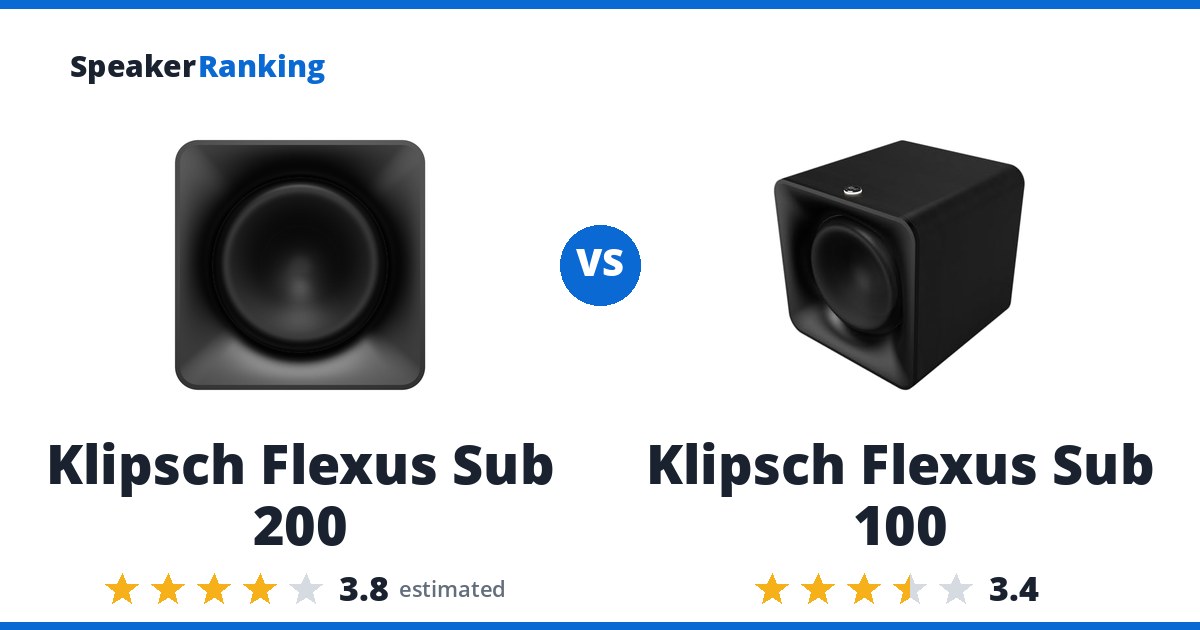 Klipsch Flexus Sub 200 vs Klipsch Flexus Sub 100