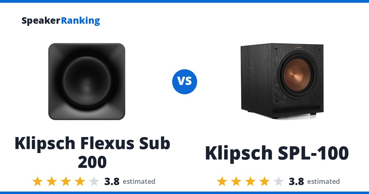 Klipsch Flexus Sub 200 vs Klipsch SPL-100
