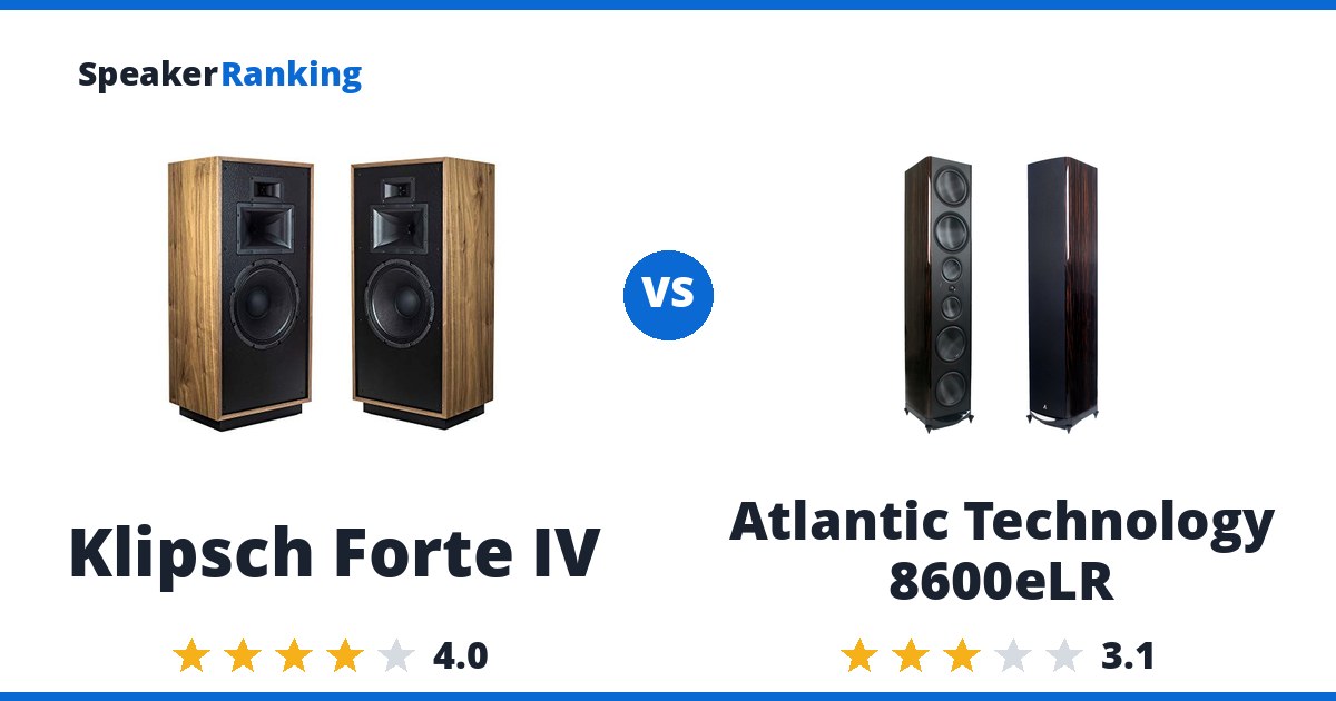 Klipsch Forte IV vs Atlantic Technology 8600eLR