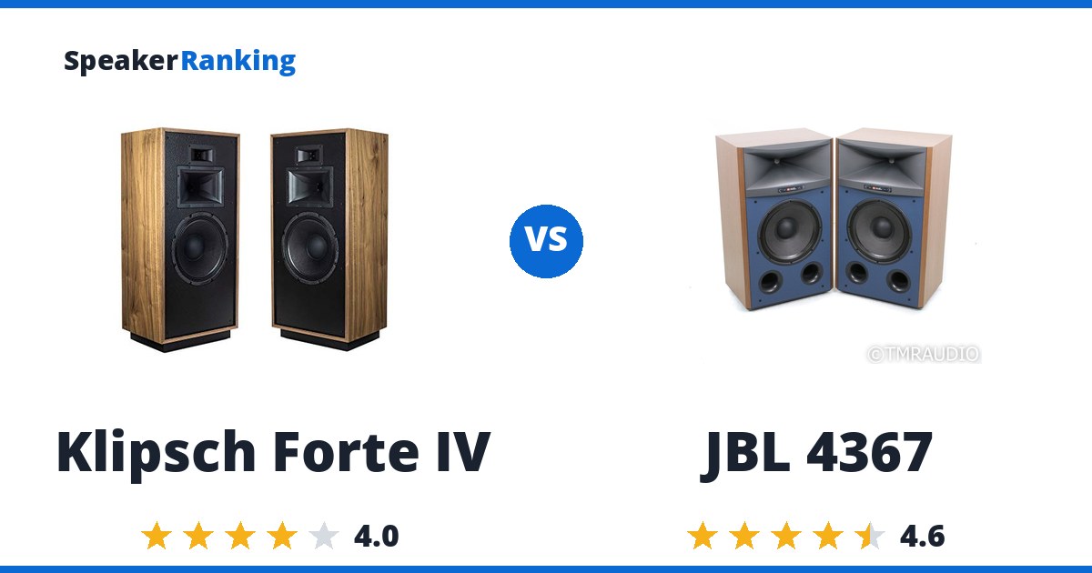 Klipsch Forte IV vs JBL 4367