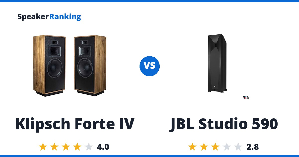 Klipsch Forte IV vs JBL Studio 590