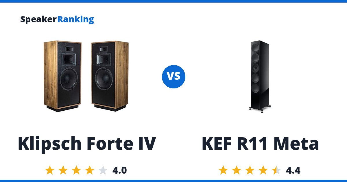 Klipsch Forte IV vs KEF R11 Meta