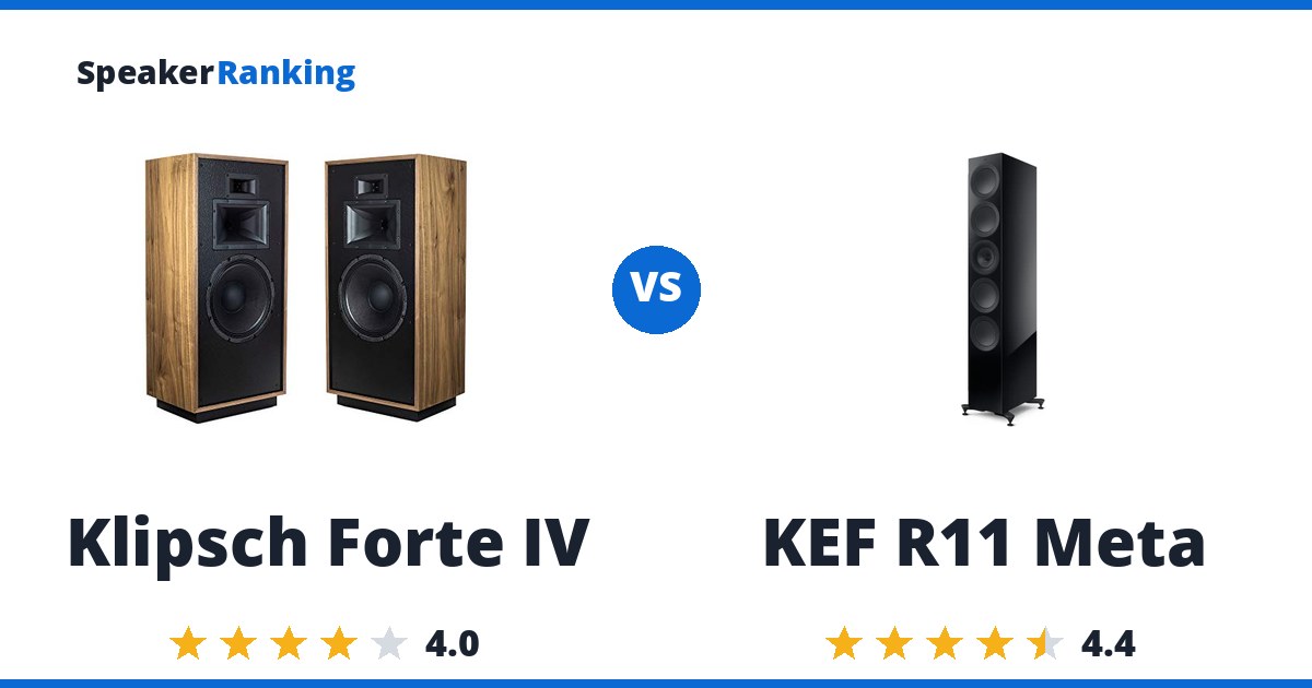 Klipsch Forte IV vs KEF R11 Meta