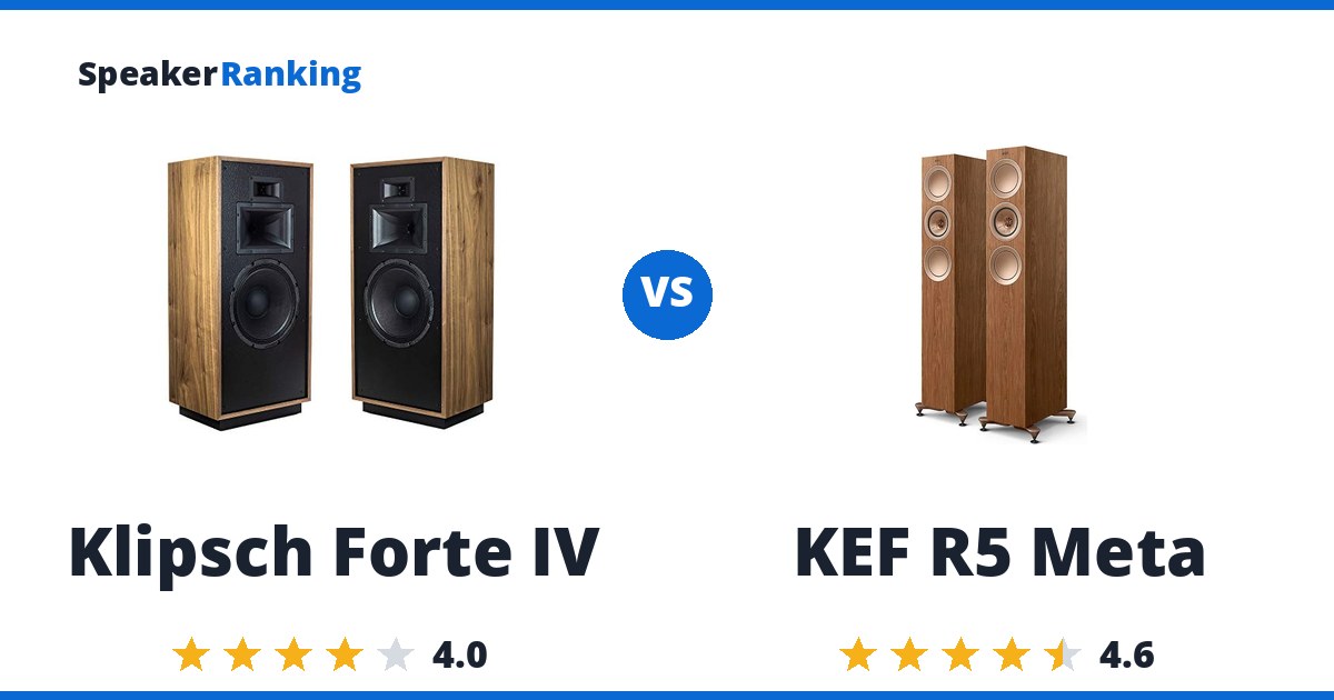 Klipsch Forte IV vs KEF R5 Meta