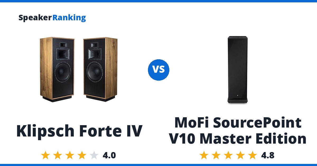 Klipsch Forte IV vs MoFi SourcePoint V10 Master Edition