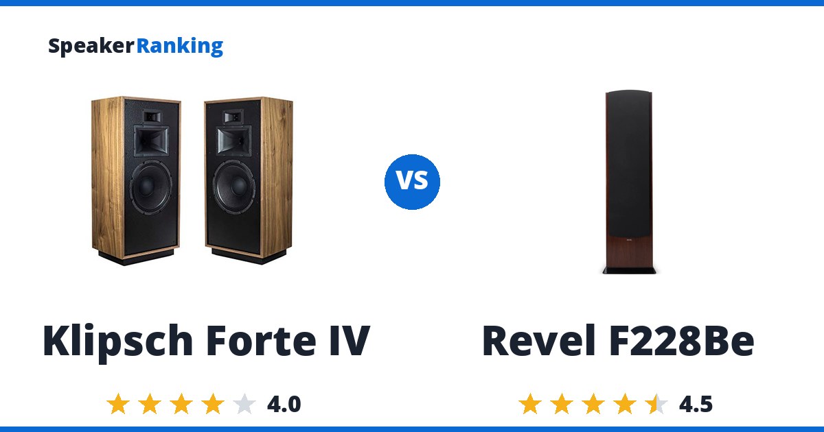 Klipsch Forte IV vs Revel F228Be
