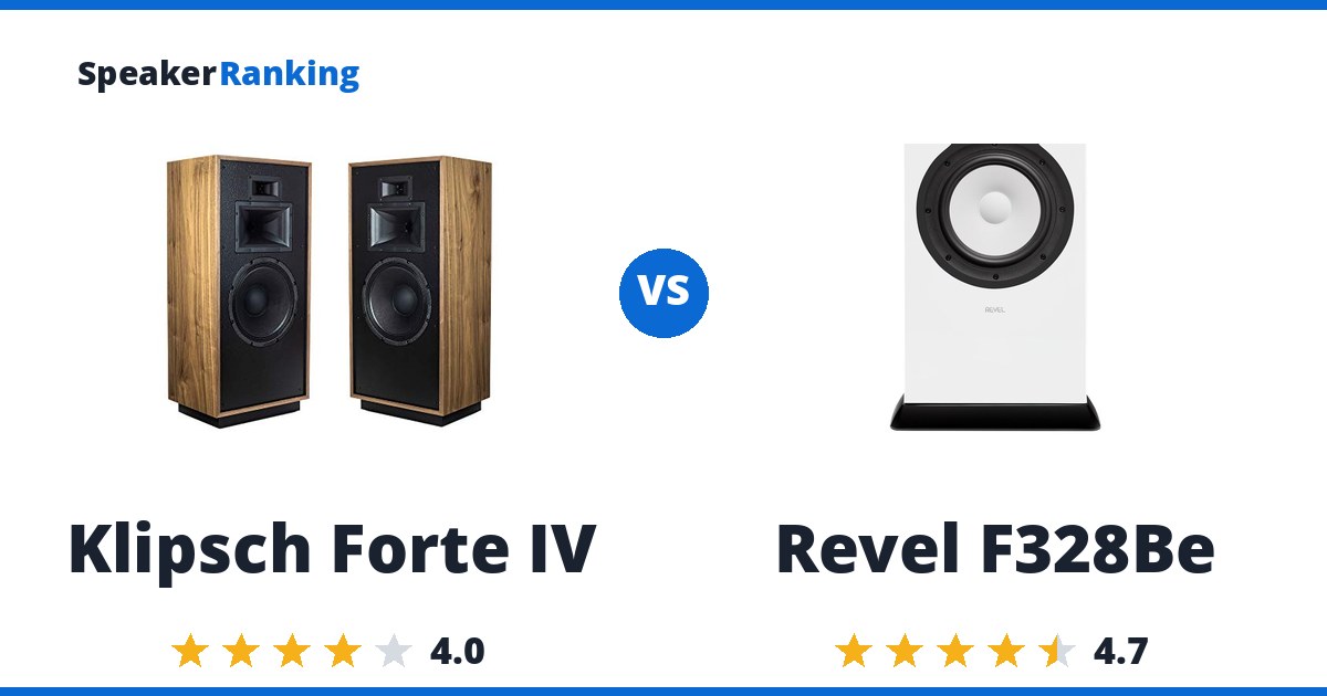 Klipsch Forte IV vs Revel F328Be