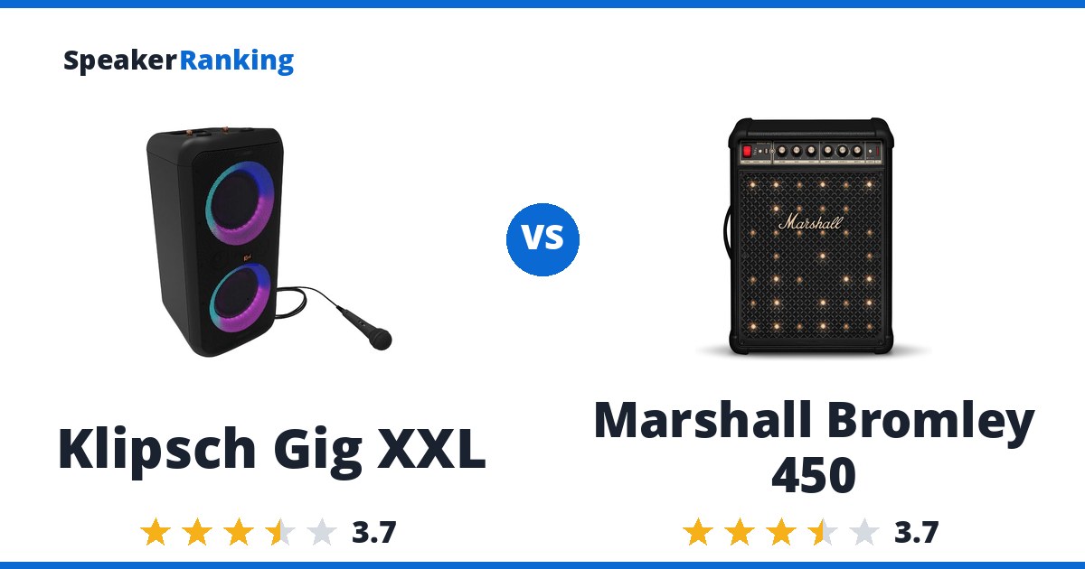 Klipsch Gig XXL vs Marshall Bromley 450