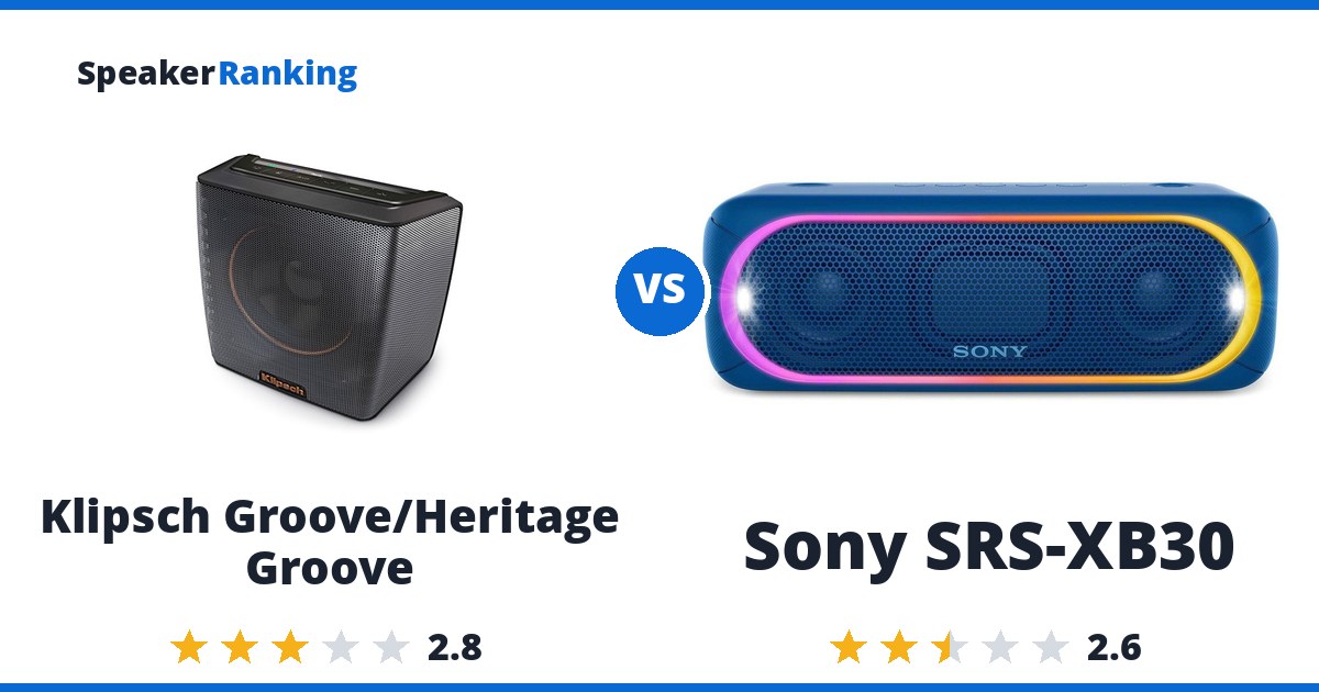 Klipsch Groove/Heritage Groove vs Sony SRS-XB30