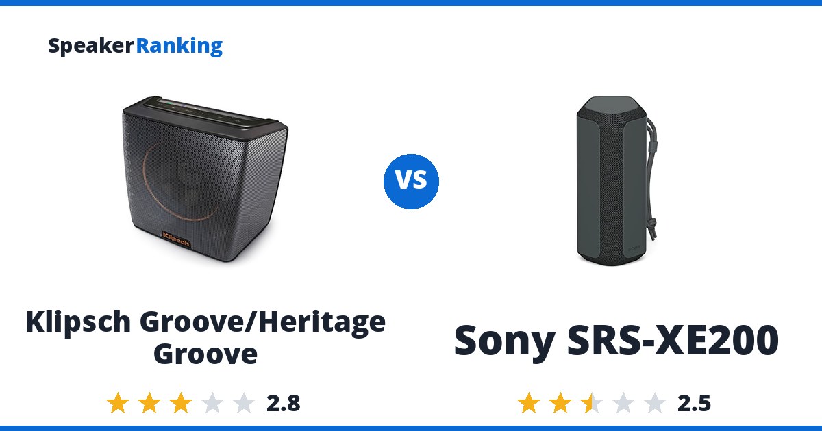 Klipsch Groove/Heritage Groove vs Sony SRS-XE200