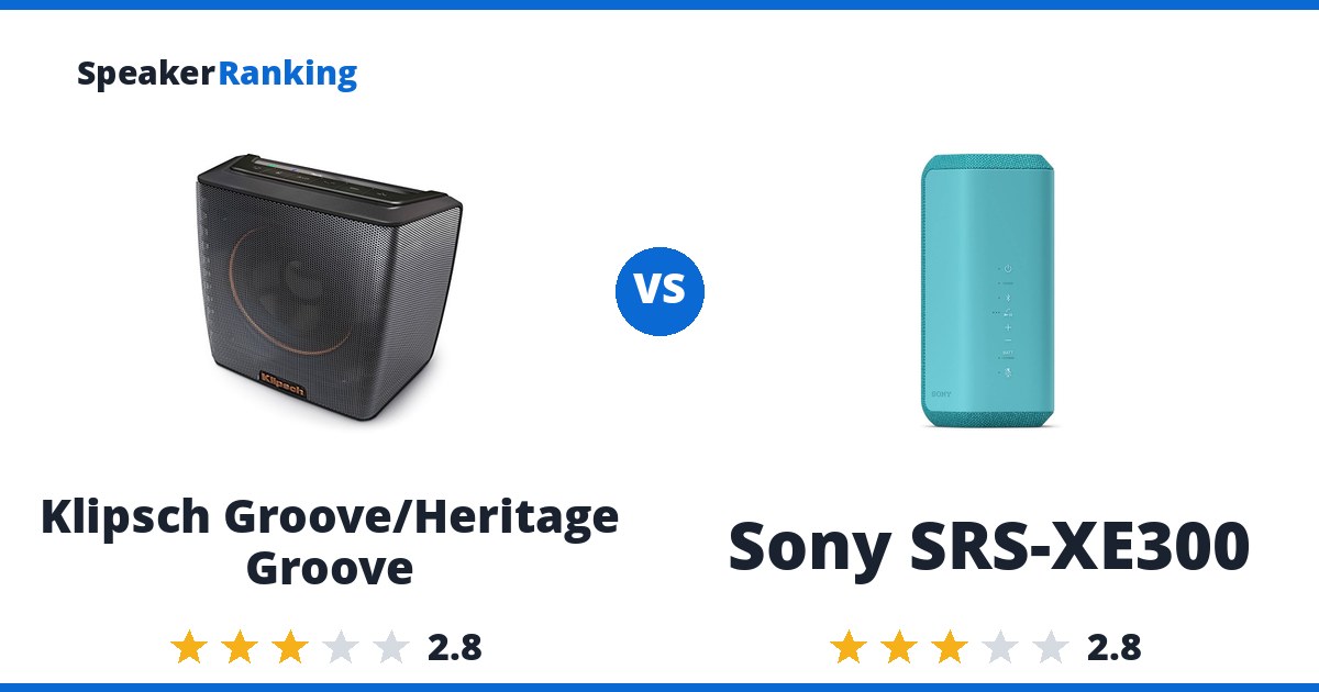 Klipsch Groove/Heritage Groove vs Sony SRS-XE300