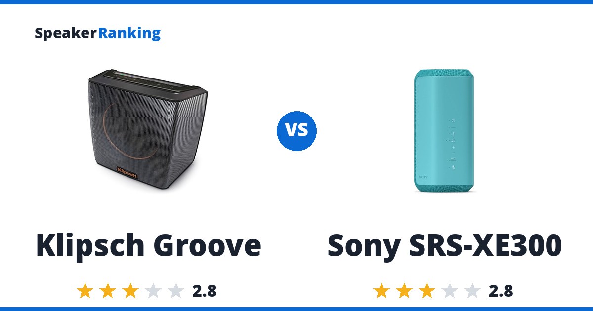 Klipsch Groove vs Sony SRS-XE300
