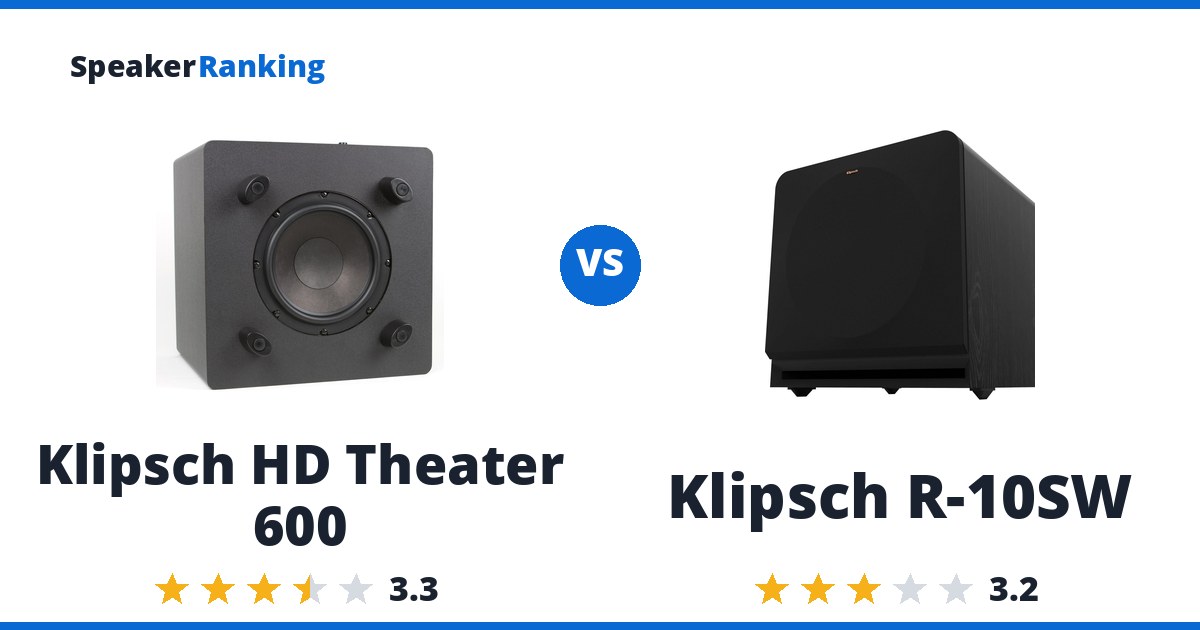 Klipsch HD Theater 600 vs Klipsch R-10SW