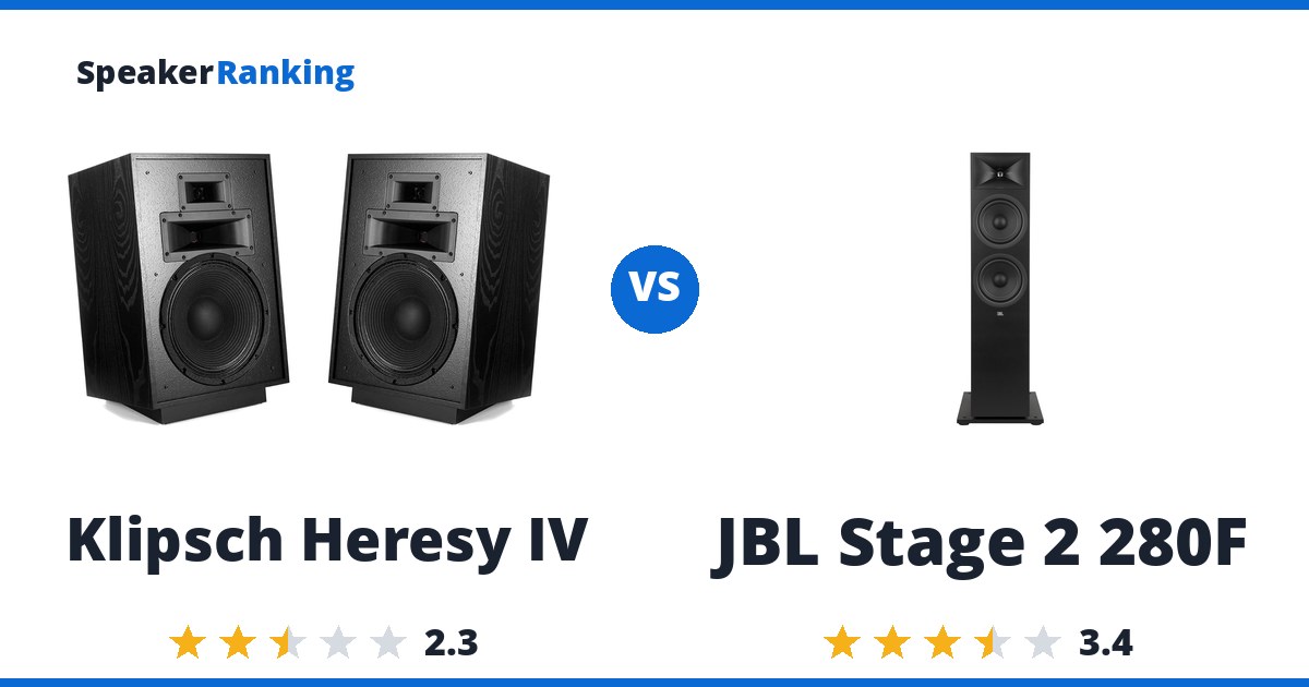 Klipsch Heresy IV vs JBL Stage 2 280F