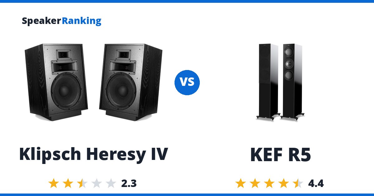 Klipsch Heresy IV vs KEF R5