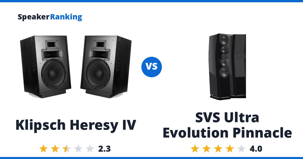 Klipsch Heresy IV vs SVS Ultra Evolution Pinnacle