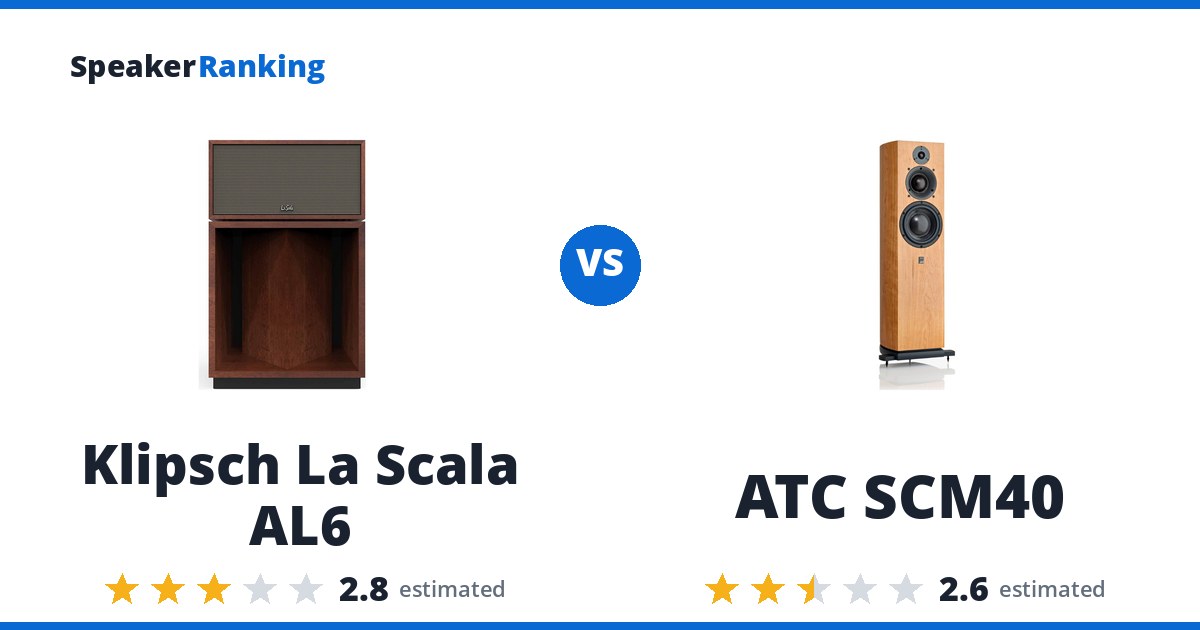 Klipsch La Scala AL6 vs ATC SCM40