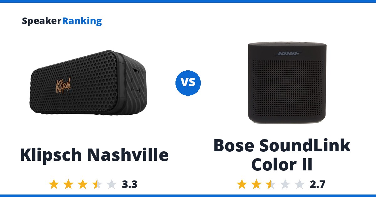 Klipsch Nashville vs Bose SoundLink Color II