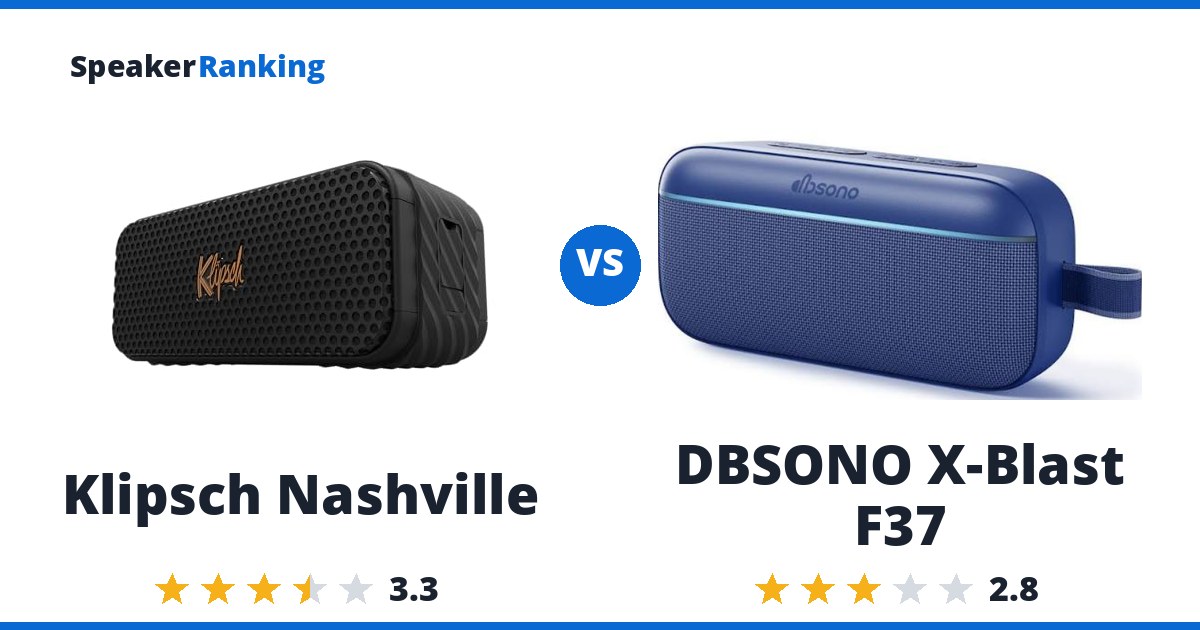 Klipsch Nashville vs DBSONO X-Blast F37