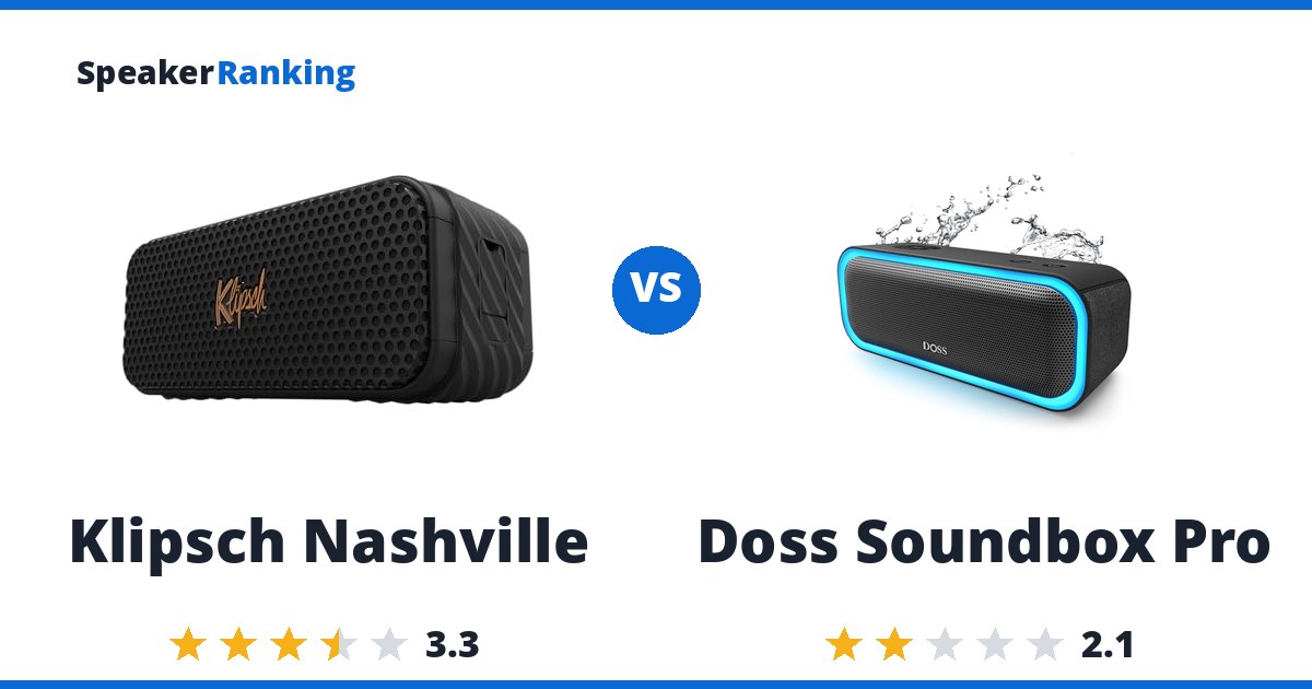 Klipsch Nashville vs Doss Soundbox Pro