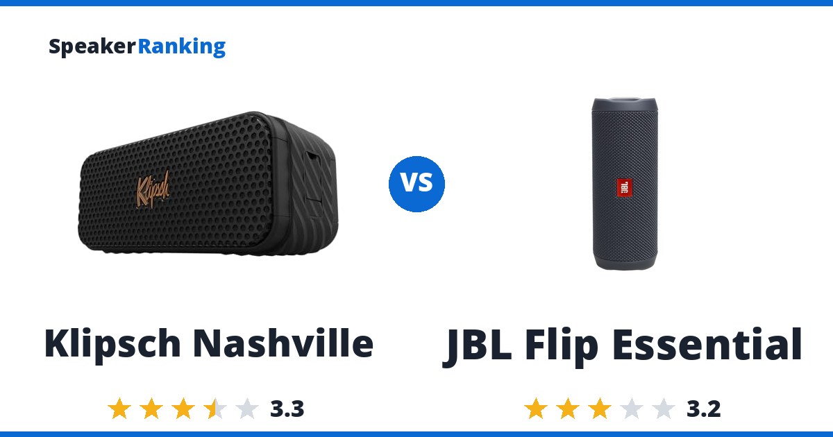 Klipsch Nashville vs JBL Flip Essential