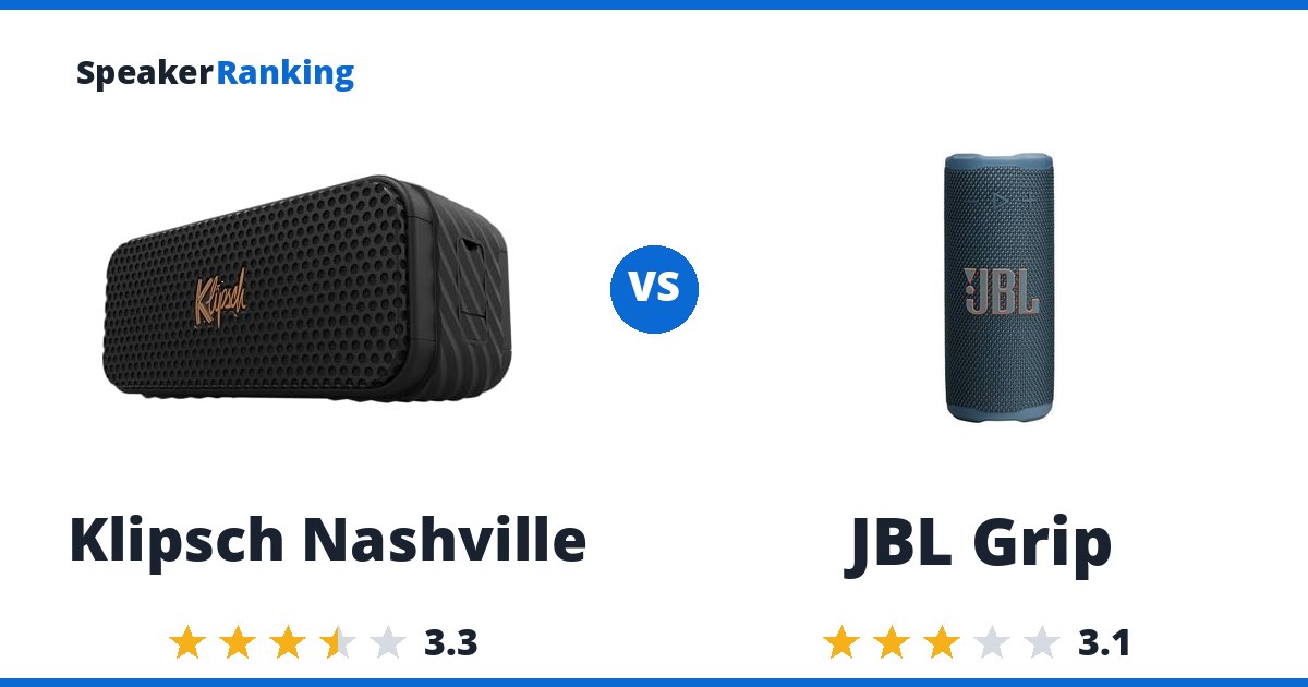 Klipsch Nashville vs JBL Grip