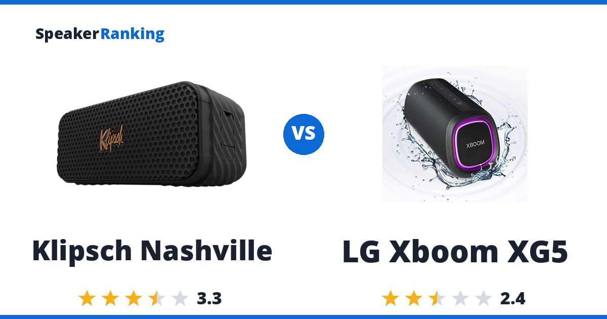 Klipsch Nashville vs LG Xboom XG5