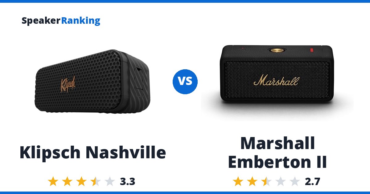 Klipsch Nashville vs Marshall Emberton II