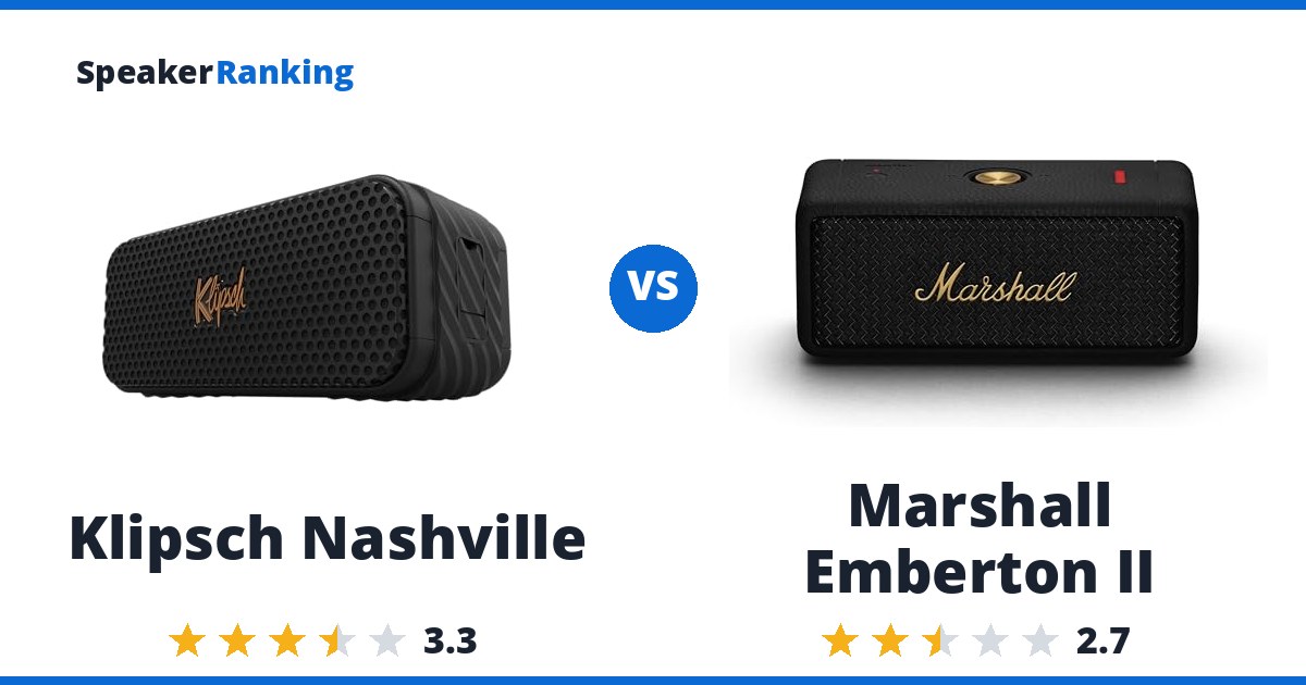 Klipsch Nashville vs Marshall Emberton II