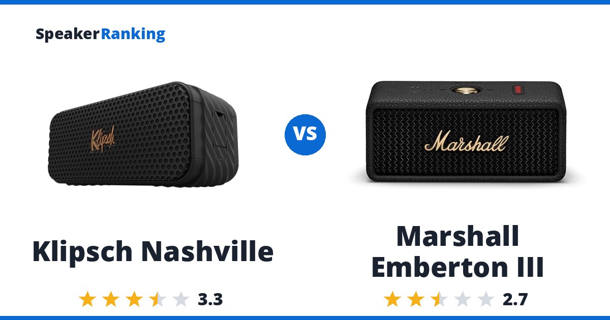 Klipsch Nashville vs Marshall Emberton III