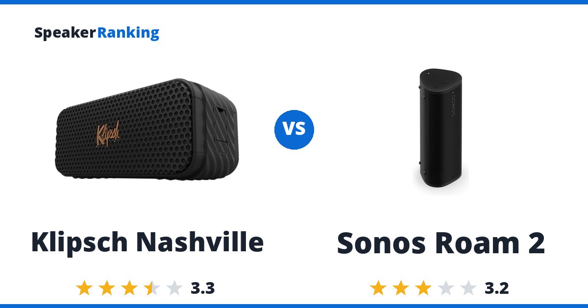 Klipsch Nashville vs Sonos Roam 2