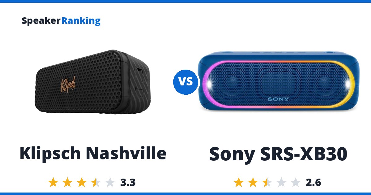 Klipsch Nashville vs Sony SRS-XB30