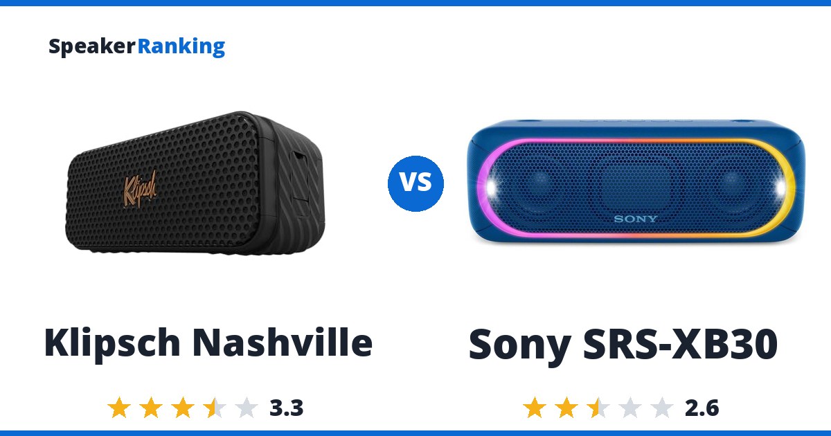 Klipsch Nashville vs Sony SRS-XB30