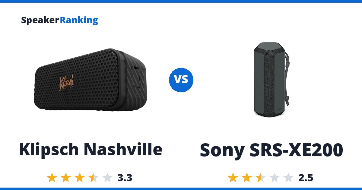 Klipsch Nashville vs Sony SRS-XE200