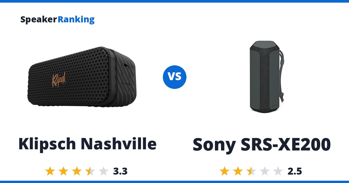 Klipsch Nashville vs Sony SRS-XE200