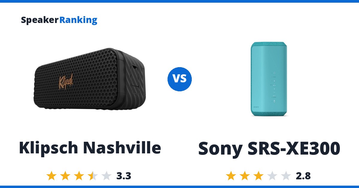 Klipsch Nashville vs Sony SRS-XE300