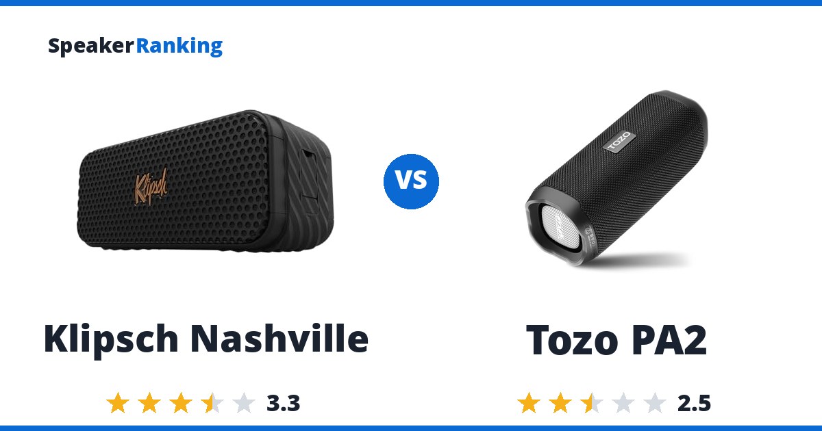 Klipsch Nashville vs Tozo PA2
