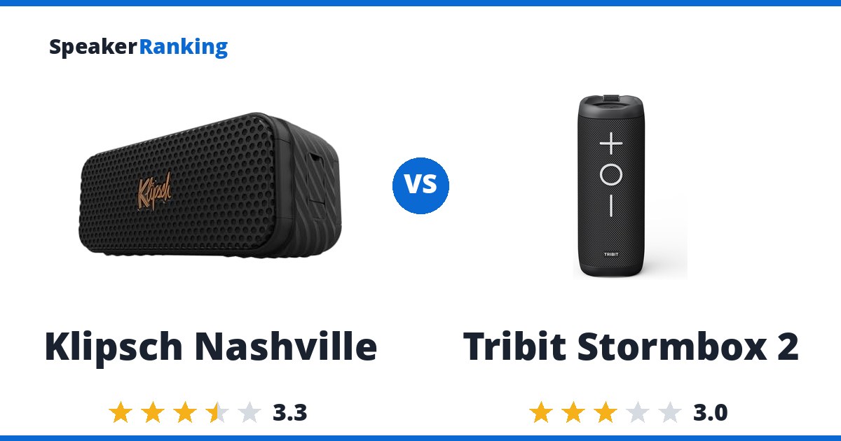 Klipsch Nashville vs Tribit Stormbox 2