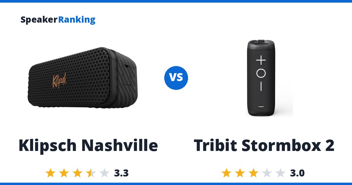 Klipsch Nashville vs Tribit Stormbox 2