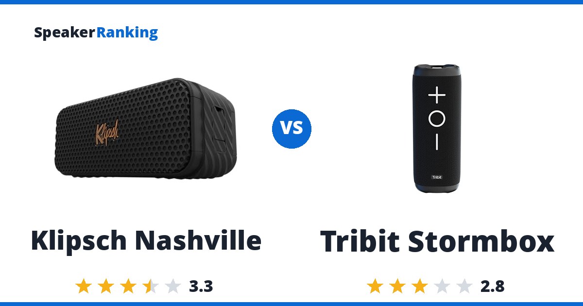 Klipsch Nashville vs Tribit Stormbox