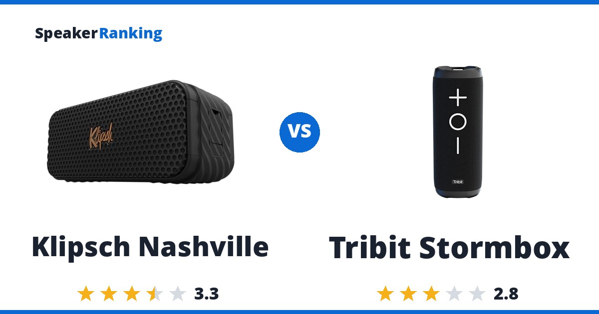 Klipsch Nashville vs Tribit Stormbox