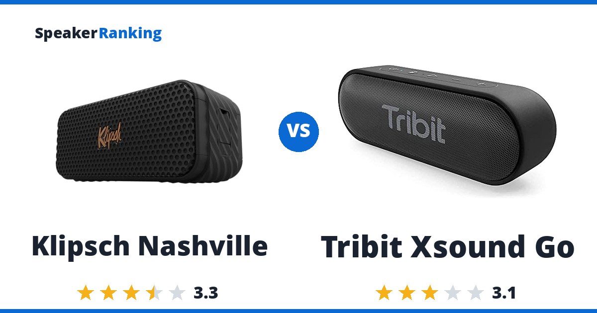 Klipsch Nashville vs Tribit Xsound Go