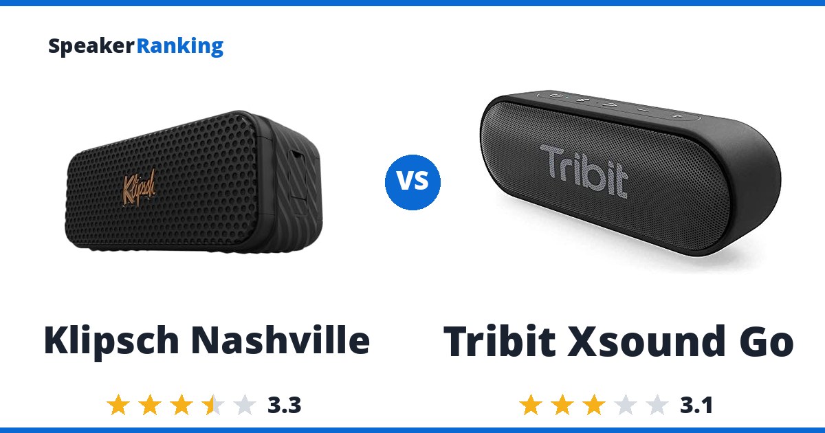 Klipsch Nashville vs Tribit Xsound Go