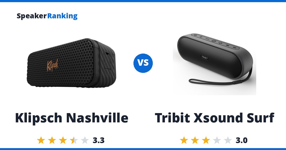 Klipsch Nashville vs Tribit Xsound Surf