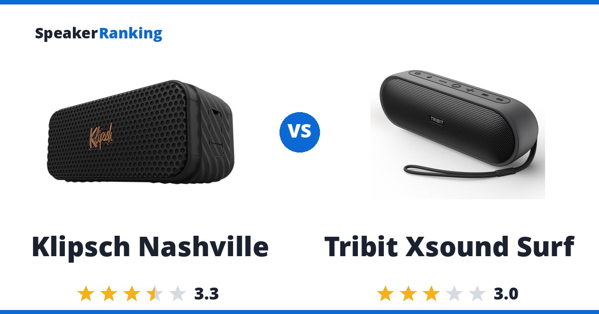 Klipsch Nashville vs Tribit Xsound Surf