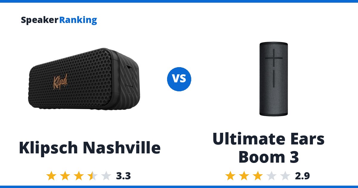 Klipsch Nashville vs Ultimate Ears Boom 3