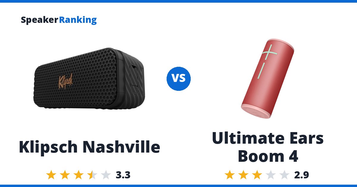 Klipsch Nashville vs Ultimate Ears Boom 4