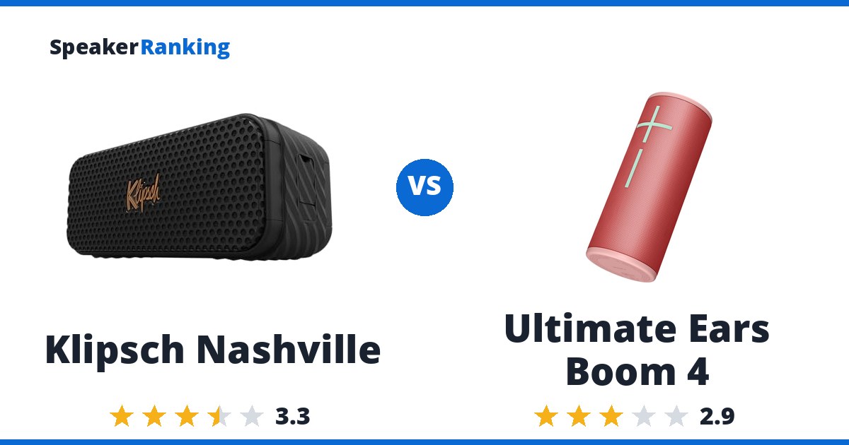 Klipsch Nashville vs Ultimate Ears Boom 4
